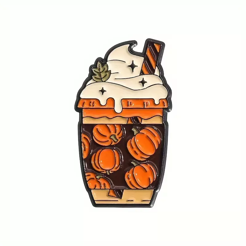 odznáček halloween dýně káva pumpkin spiced latte