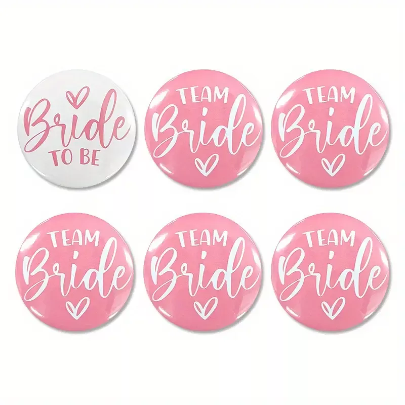 odznáček bride a team bride na rozlučku se svobodou