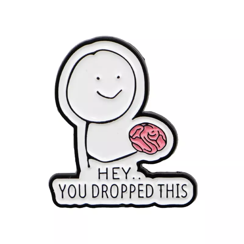 odznak odznáček meme vtipný upadl ti mozek hey you dropped this
